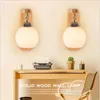 Wandlamp Minimalistisch Scandinavisch Hout LED Creatief Slaapkamer Nachtkastje Gang Trap Gangpad Japanse studeerkamer