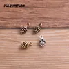 Charms 20st 5*7*13mm Three Color Pine Nut Charms Christmas Pendants For DIY Jewelry Handmade Making Accessorie P6794 230826