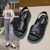 Sandalen 2023 Sommer Damen Sport Flats Slip On Female Classic Strap Schuhe Boho