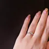 Luxury Love Hollow Out Ring 925 Sterling Silver Material Electroplated Thick Gold No Fading Or Allergies 5-8 Size Exquisite Rings Lover Gift