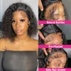 Curly Short Bob Deep Wave 4x4 Lace Closure Wig PrePlucked Human Hair Wigs Glueless 180% 13x4 Lace Frontal Brazilian Remy