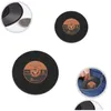 Tapetes Pads 4 Cores Criativo Cd Cup Mat Retro Vinil Coasters Antiderrapante Vintage Record Pad Home Bar Table Decor Café Gota Entrega OTM35