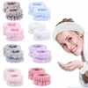 3 Pieces Headband and Wrist Washband Face Wash Set Reusable Prevent Liquids from Spilling Down Your Arms -Birthday/Bridal Party/Skincare/ Any Occasion Gift