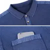 Mens Polos varumärke Spring Autumn Vintage Polo Shirt Men High Quality Cotton Tee Homme Long Sleeve Camisa Clothing T1105 230825