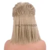 Perruques synthétiques Gres Rock Style perruques blondes pour femmes hommes longue ligne droite Cosplay perruque haute température fibre Vintage cheveux synthétiques x0826