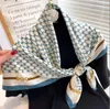 Шарф шелк дизайнер квадратный головные шарфы женская мода мода