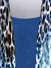 Pantaloni a due pezzi da donna T-shirt stampata leopardata 2 in 1 o pantaloni a zampa d'elefante Taglie forti Completo da donna estivo Streetwear Set di abbinamenti casual Top Bottoms XS-6X 230825