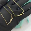 Luxury Diamond Necklace Designer Necklaces for Woman t Choker Women Twine Gold-plating Brand Jewelry Christmas Valentines Day Gift Free Shipping