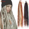 Human Hair Bulks Fashion Reggae Hair 36" Synthtic Hair Braid Crochet Locks Hair For Men Women Afro Handmade Dreadlocks Crochet Locks Hair 230826