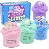 4 stks/partij Zachte Boter Slimes Katoen Modder Hand Stress Relief Speelgoed Super Rekbaar Niet-kleverig Slime Cloud Klei Pluizige modder Kids Party Geschenken 2485