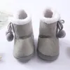 Pierwsze spacerowiczów Baywell Wiosna zima ciepłe buty 1 rok Baby Girls Boys Buty Toddler Sofe Fur Fur Snow 018m 230825