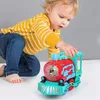 ElectricRC Track Transparent Electric Train Toy Kolorowe światła zabawki dla chłopców dziewczęta 230825