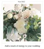Декоративные цветы венки искусственное цветочное мяч для свадебного украшения стол центральные части стойки декор шелк симуляционный полка Сцена сцены 230825