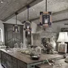 Lampy wisiorki American Loft Industrial Style lite drewno światło kutego żelaza e27 lampa do jadalni barka kawiarnia Dekoracja życia