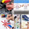 Markers 12 colors set Metallic Brush Marker Birthday Gift Card Making Metallic Color Pen for DIY Po Album glass wine marker 230826