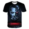 T-shirts pour hommes Terminator T-shirt Science-Fiction Film 3D Imprimé Streetwear T800 Dark Fate Hommes Femmes Chemise de mode T-shirts surdimensionnés Tops