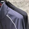 メンズジャケットタイムブレートTBジャケットメンズアンドレミスのアメリカの機関車ファッションとハンサムコーチのプレッシャー接着剤ホワイトバージャケット