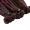 人間の髪の毛のバルク合成手作りドレッドロックヘアエクステンション黒人女性のための自然な編組髪髪のオンブル色のかぎ針編みの編組230826