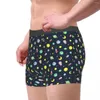 Cuecas Espaço Céu Estrelado Terra Universo Dos Desenhos Animados Breathbale Calcinha Masculina Cueca Impressão Shorts Boxer Briefs