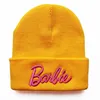 Beanie Skull Caps Autumn and Winter Warm Woolen Hat 3D Letter Embroidery Knitted Cute Pink Pullover Couple Ski 230825