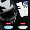 Motosiklet Kaskları Evrensel Motor Kask Anti-Fog Film Yağmur Yolu Dayanıklı Nano Kaplama Aksesuarlar için Açık Sticker Filmler