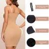 Cintura barriga shaper mulheres shapewear strapless tubo deslizamento vestido mini bodycon vestidos para tanques sem costura top emagrecimento roupa interior espartilhos 230825