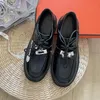 디자이너 여성 Loafer Derby Dress Shoes monolith 초콜릿 광택 가죽 로퍼 검은 운동화 브러시 플랫폼 운동화