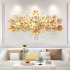 Wall Clocks Home Living Room European Style Light Luxury Creative Atmosphere Clock And Decoration Decor Large Garden
