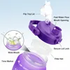 Su Şişeleri Buildlife 2L 3.8L Tritan Galon Su Şişesi Flip-Flop Motivasyonel Zaman Markeri BPA ÜCRETSİZ BÜYÜK KAPASİTE SADE YAPMAYIN 230825