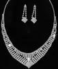 16 Stijl Bruids Bruiloft Kristal Strass Hanger Ketting Oorbellen Sieraden Sets Bruids Sieraden Accessoires ZZ