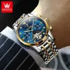 Relógios de designer de luxo celebridade zhang zhilin endossa relógio mecânico totalmente automático da marca fase lunar oco para fora masculino