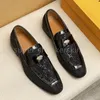 Mężczyźni mokasyna designerskie buty buty mody skórzane buty formalne dżentelmen ślubny mężczyźni płaskie buty Rozmiar 38-46 z pudełkiem