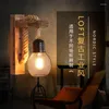 Lampes murales américaines créatives en bois massif à tête unique nostalgique rétro salon Restaurant Bar lumière industrielle décor à la maison