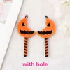 Charms 10st Halloween Charms Creative Acrylic Pumpkin Jewelry Findings Earring Pendant Necklace DIY Making Accessories 230826