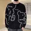 Youth Men's Spring and Autumn New Student Casual Sweater Boys' Handsome Long Sleeve T-shirt Round Neck Tops 2 Hsome