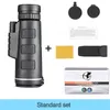 Telescópios 40X60 HD Telescópio Profissional Monocular Noite Binóculos Impermeáveis Mini Zoom de Bolso com Smartphone Caça Camping 230825