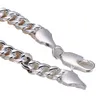 Tout nouveau bracelet à breloques en plaque d'argent 925 avec boucle de crevette latérale de 10M pour hommes 039s 205x10cm DFMWB151bijou plaqué en argent sterling 6576287