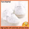 Eerste Walkers Wonbo Baby Girl Born Shoes Lente zomer Sweet erg Light Mary Jane Big Bow Knitted Dance Ballerina Dress Pram Crib Shoe 230825