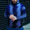 Herrtröjor Bekväma mens toppar som kör sport streetwear 3d tryck Activewear baggy casual hooded tröjor