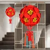 Linternas chinas de buena fortuna, linternas de papel rojas, decoración para fiesta de boda, Festival de Año Nuevo, adornos colgantes para decoración del hogar