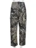 Women's Pants Capris hirigin Camouflage Cargo Pants Women Autumn 2022 Vintage Pockets Trousers Harajuku Y2k Pants Casual Hipster Streetwear Grunge T230825