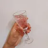 Wine Glasses Glass Stemware Vintage Ins Cocktail Cup Simple Baijiu Red Cold Drink Relief Foreign Champagne
