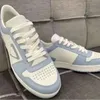 Downtown lederen sneakers vrijetijdsschoenen man vrouw sportieve schoenen groothandel wit zwart blauw rood vrijetijdsschoen rubberen zool trainer sneaker maat 35-46 05