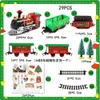 ElectricRC Gleis Elektrischer Zug Spielzeugauto Eisenbahnmodell Transportschienenset Interaktives Weihnachtsgeschenk 230825