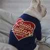 Vêtements pour chiens Automne Hiver Chaud Vêtements De Chien Pull De Créateur Schnauzer Bouledogue Français Teddy Petit Chien Moyen De Luxe Chat Sweat-Shirt Articles Pour Animaux De Compagnie 230825