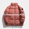 Designer Hoodie Moletons Moda Down Jacket Inverno Nova Maré Quente Marca Hong Kong Vento Masculino e Feminino Casais Doce Cor Algodão Casaco Dia Grosso Stand Collar Casua