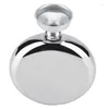 Hip Flasks 5oz/150mL Portable Stainless Steel Wine Whiskey Flask Round Alcohol Bottle Male Gifts Whisky