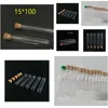 يزود المختبر أنبوب اختبار البلاستيك بالجملة مع Cork Stopper 4 بوصة 15x100mm 11ml Clear Food Grade Appd Pack 100 All Size في OTXK6