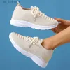 Pour les nouvelles femmes habiller 2024 Sneaker Casual Breathable Lacep-up Logles sans glissement Femme Stretch Treetted Platform Sports Chaussures T230826 864 PLATM