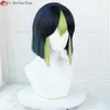 Cosplaypruiken Tighnari Cosplaypruik Spel Genshin Impact Sumeru Tighnari Kort Hittebestendig Synthetisch haar Halloweenfeestpruiken Oorpruikkap 230826